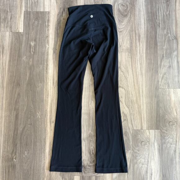 Lululemon Align Ribbed Mini-Flared Pant Women's Size 2 *Extra Short Black - Picture 1 of 9